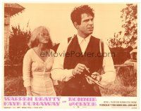 9d257 BONNIE & CLYDE LC #8 '67 Faye Dunaway stands behind Warren Beatty loading his gun!