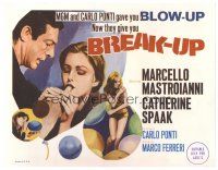 9d029 BREAK-UP int'l TC '68 best different image of Marcello Mastroianni & sexy Catherine Spaak!