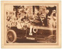 9d277 BURN 'EM UP BARNES LC '21 crowd cheers for Johnny Hines in cool early Peugeot race car!