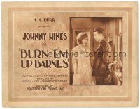 9d031 BURN 'EM UP BARNES TC '21 early car racing movie with Johnny Hines!