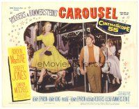 9d292 CAROUSEL LC #5 '56 Gordon MacRae watches beautiful Shirley Jones on carousel horse!