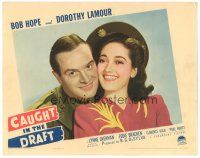 9d298 CAUGHT IN THE DRAFT LC '41 best smiling portrait of Bob Hope & pretty Dorothy Lamour!