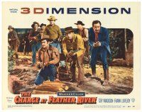 9d300 CHARGE AT FEATHER RIVER LC #8 '53 great 3-D image of Guy Madison & his men!