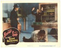 9d342 DEAD RECKONING LC R55 Humphrey Bogart holds gun on Morris Carnovsky as Marvin Miller crawls!