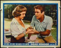 9d343 DEAD RINGER LC #1 '64 Peter Lawford suspects that Bette Davis is posing as her twin!