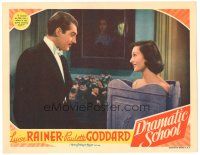 9d369 DRAMATIC SCHOOL LC '38 Alan Marshall stares at sexy half-dressed Luise Rainer behind screen!