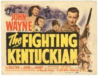 9d050 FIGHTING KENTUCKIAN TC '49 rougher, tougher & more romantic John Wayne + Oliver Hardy!