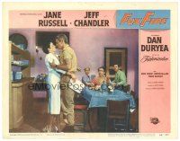 9d403 FOXFIRE LC #7 '55 Jeff Chandler grabs sexy Jane Russell in diner while patrons watch!