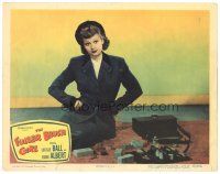 9d413 FULLER BRUSH GIRL LC #2 '50 full-length close up of door-to-door saleswoman Lucille Ball!
