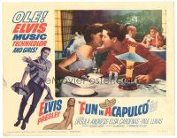 9d414 FUN IN ACAPULCO LC #1 '63 Elvis Presley making out with sexy Elsa Cardenas at dinner!