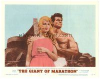 9d422 GIANT OF MARATHON LC #2 '60 Steve Reeves was the only man who could tame Mylene Demongeot!
