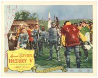 9d470 HENRY V LC #7 '46 Laurence Olivier in full armor in William Shakespeare's classic play!