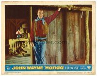 9d481 HONDO LC #4 '53 3-D, full-length image of big John Wayne standing in doorway!