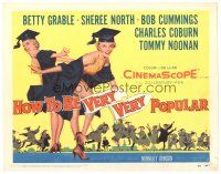 9d070 HOW TO BE VERY, VERY POPULAR TC '55 art of sexy students Betty Grable & Sheree North!