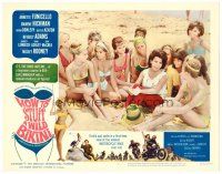 9d485 HOW TO STUFF A WILD BIKINI LC #3 '65 Annette Funicello on the beach with lots of sexy babes!