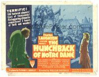 9d071 HUNCHBACK OF NOTRE DAME TC R47 Victor Hugo, best Charles Laughton & Maureen O'Hara!