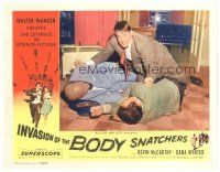 9d506 INVASION OF THE BODY SNATCHERS LC '56 Kevin McCarthy injecting Larry Gates & King Donovan!