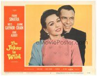 9d536 JOKER IS WILD LC #6 '57 romantic portrait of Frank Sinatra & pretty Jeanne Crain!
