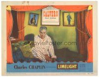 9d570 LIMELIGHT LC #8 '52 close up of Charlie Chaplin taking his shoes off before bed!