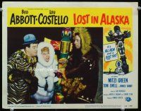 9d581 LOST IN ALASKA LC #7 '52 Bud Abbott & Lou Costello with Mitzi Green in fur by Eskimo!