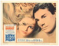 9d586 LOVE ON A PILLOW LC #6 '64 best close up of sexy Brigitte Bardot & Robert Hossein!