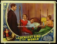 9d592 LUCKIEST GIRL IN THE WORLD LC '36 Jane Wyatt, Louis Hayward, Eugene Pallette, Doucet