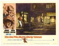 9d598 MAN WHO SHOT LIBERTY VALANCE LC #4 '62 James Stewart & Lee Marvin in the climactic gunfight!