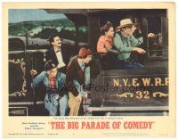 9d610 MGM'S BIG PARADE OF COMEDY LC #4 '64 the Marx Bros, John Carroll & Diana Lewis on a train!