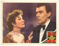 9d616 MINIVER STORY LC #4 '50 close up of pretty Greer Garson looking at puzzled Walter Pidgeon!