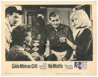 9d619 MISFITS LC #4 '61 Clark Gable, sexy Marilyn Monroe, Thelma Ritter, Eli Wallach, John Huston