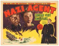 9d100 NAZI AGENT TC '42 Gestapo agent Conrad Veidt tells Ann Ayars he will help her escape!