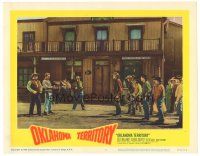 9d662 OKLAHOMA TERRITORY LC #5 '60 Bill Williams, Walter Sande & another man hold guns on lynch mob!