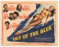 9d110 OUT OF THE BLUE TC '47 super sexy full-length Virginia Mayo in swimsuit!