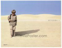 9d114 PHANTOM MENACE TC '99 Star Wars, best image of Jake Lloyd as Anakin Skywalker w/Vader shadow!