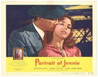 9d697 PORTRAIT OF JENNIE LC #6 '49 c/u of Joseph Cotten, who loves beautiful ghost Jennifer Jones!
