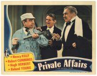 9d704 PRIVATE AFFAIRS LC '40 Montagu Love & other man in tuxedo are disgusted at Hugh Herbert!