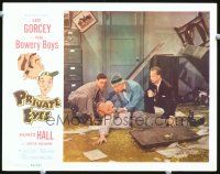 9d705 PRIVATE EYES LC '53 Leo Gorcey helps Huntz Hall after safe blows up!