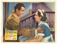 9d706 PRIVATE NUMBER LC '36 close up of Robert Taylor smiling at pretty maid Patsy Kelly!