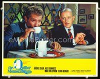 9d711 QUILLER MEMORANDUM LC #3 '67 close up of Alec Guinness & George Segal drinking tea!