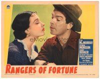 9d718 RANGERS OF FORTUNE LC '40 pretty Patricia Morison wants cowboy Fred MacMurray to kiss her!