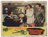 9d724 RELUCTANT DRAGON LC '41 Disney animator shows Gifford & Benchley an original Bambi cel!
