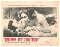 9d122 ROOM AT THE TOP TC '59 romantic close up of Laurence Harvey & sexy Simone Signoret!