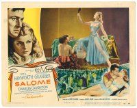 9d752 SALOME LC #4 '53 sexy Rita Hayworth admires herself in mirror, directed by William Dieterle