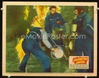 9d754 SAN DEMETRIO LONDON LC '43 sailors try to fight fire with water in buckets!