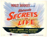 9d127 SECRETS OF LIFE TC '56 Disney's most amazing & miraculous True Life Adventure feature!