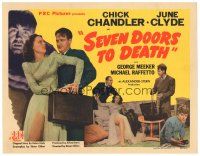 9d128 SEVEN DOORS TO DEATH TC '44 Chick Chandler, June Clyde!, directed by Elmer Clifton!