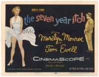 9d001 SEVEN YEAR ITCH TC '55 Billy Wilder, art of sexy Marilyn Monroe with skirt blowing!