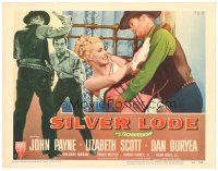 9d788 SILVER LODE LC #1 '54 sexy Dolores Moran in skimpy outfit tries to fight off Dan Duryea!