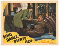 9d791 SING DANCE PLENTY HOT LC '40 Barbara Jo Allen as Vera Vague helps Billy Gilbert get up!