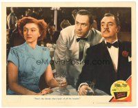 9d811 SONG OF THE THIN MAN LC #7 '47 Keenan Wynn tells William Powell & Myrna Loy about the blonde!